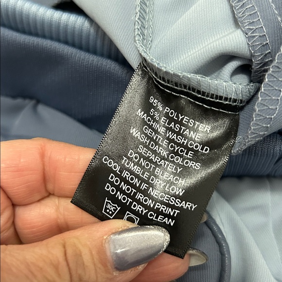 Maniere de Voir Double Waistband Viscose Track Pants Blue - Picture 12 of 12